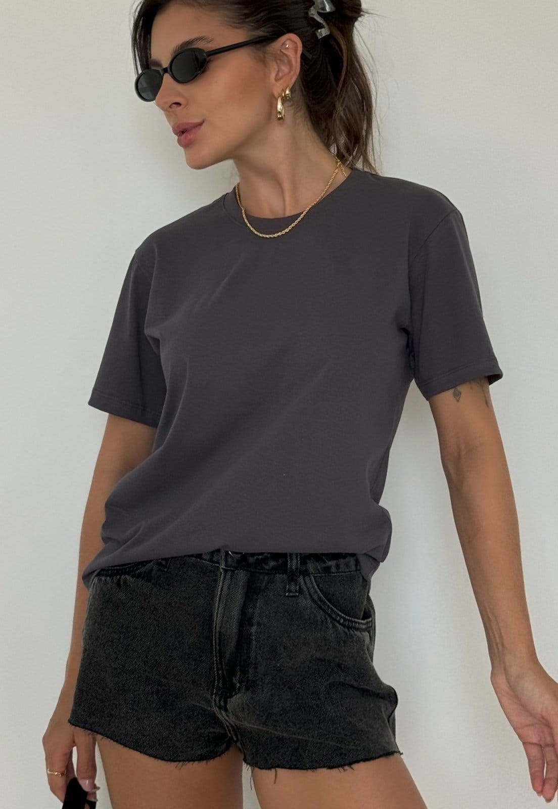 Camiseta Cianitas Chumbo Lisa