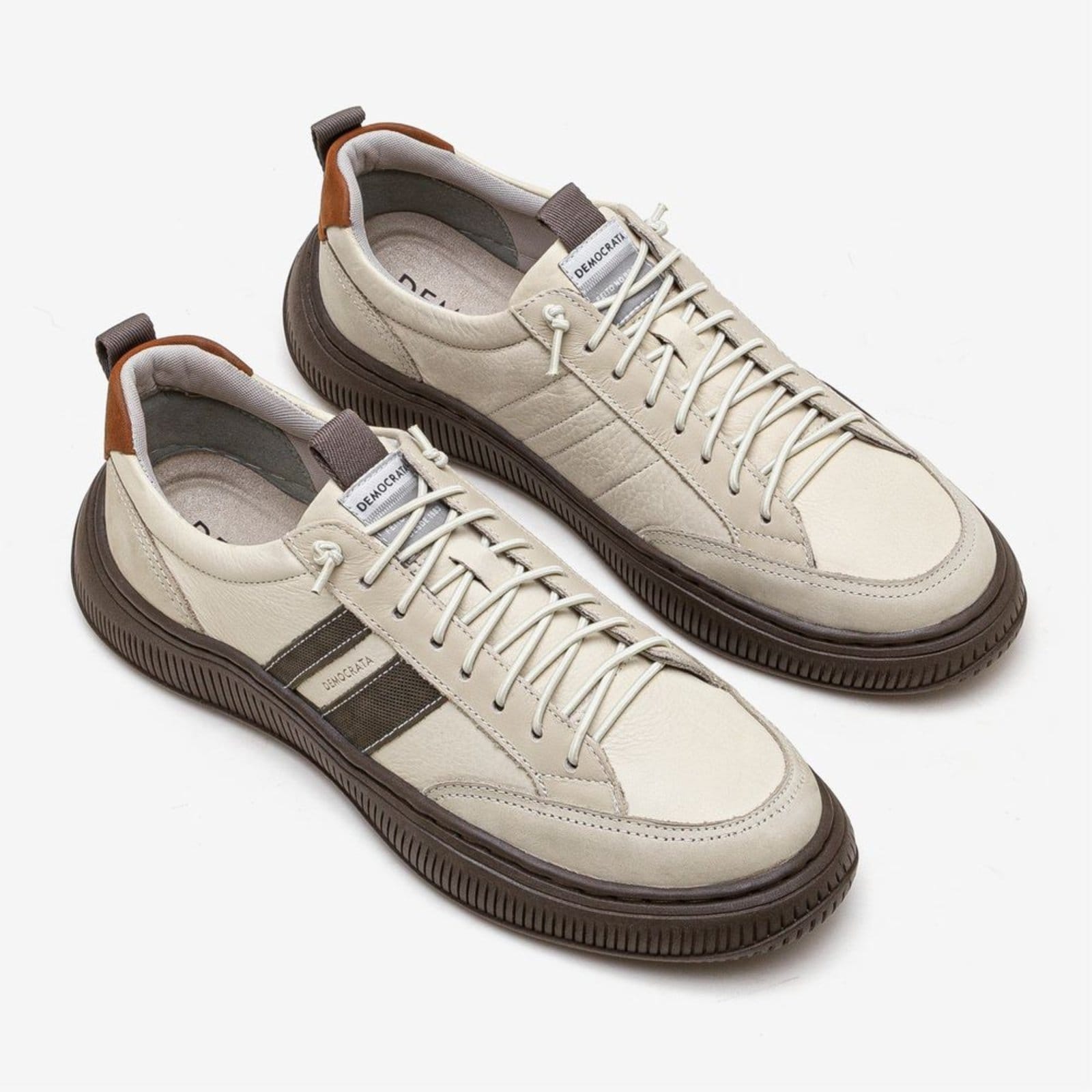 Vista 2 Tênis Democrata Casual Creme DEMOCRATA bege