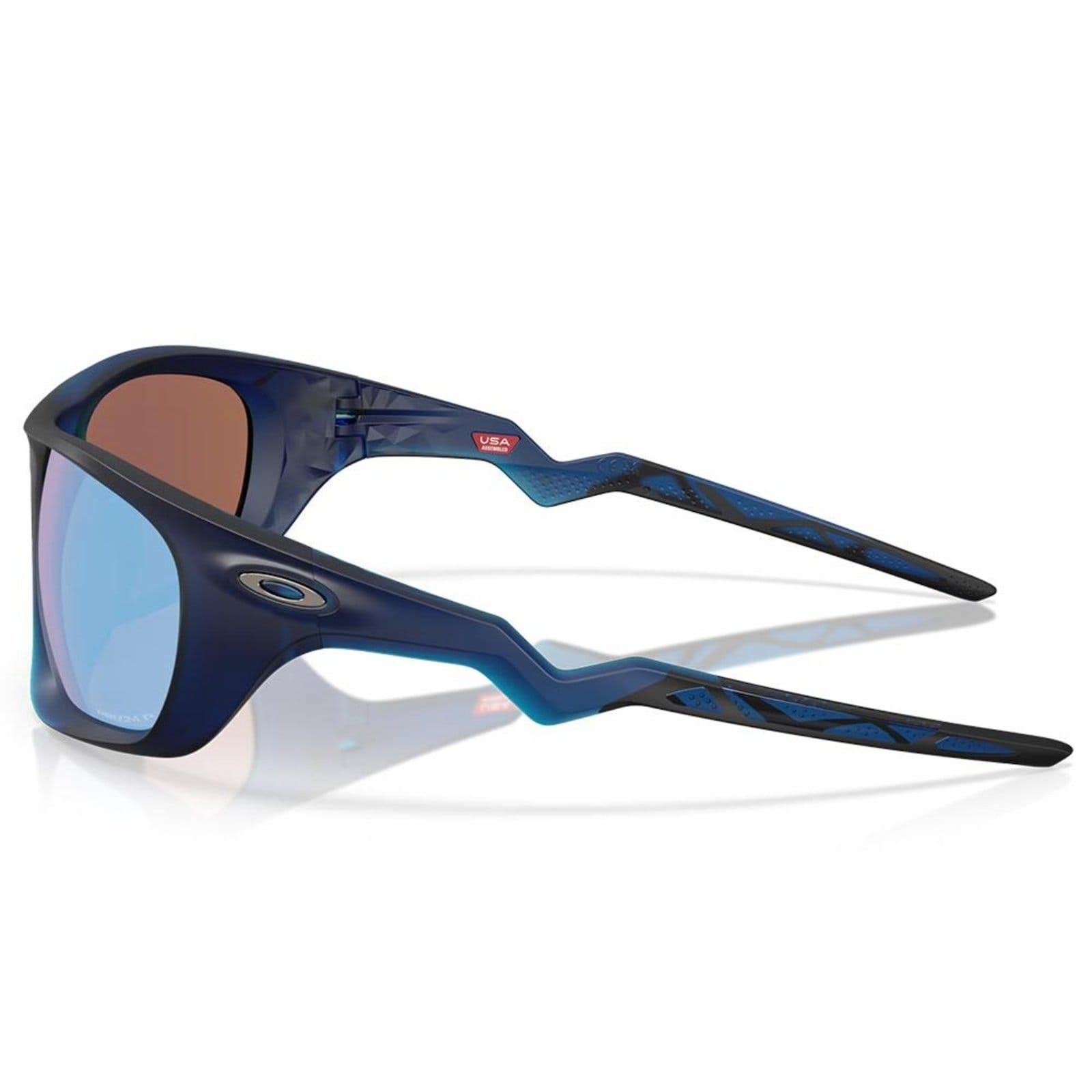 Vista 2 Óculos de Sol Oakley Lateralis Matte Transparent Blue 0360 Oakley azul transparent