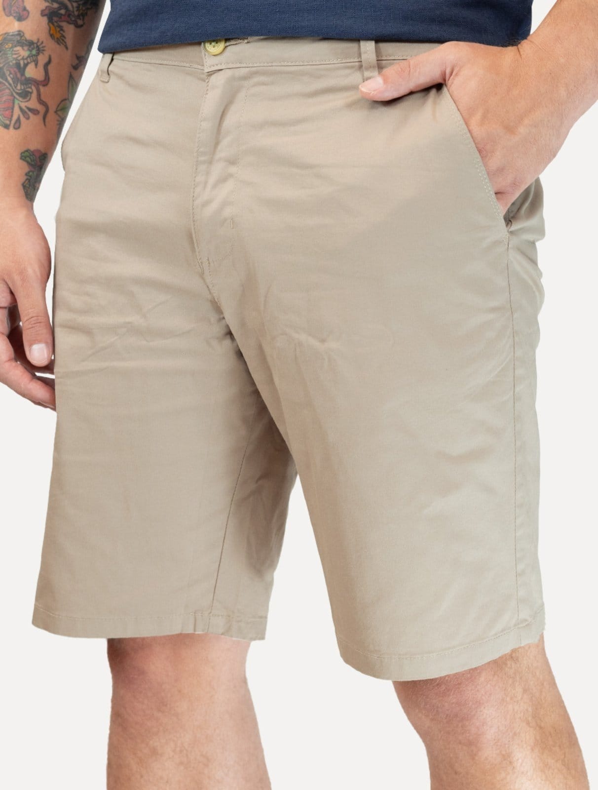 Bermuda King & Joe Masculina Slim Sarja Claro