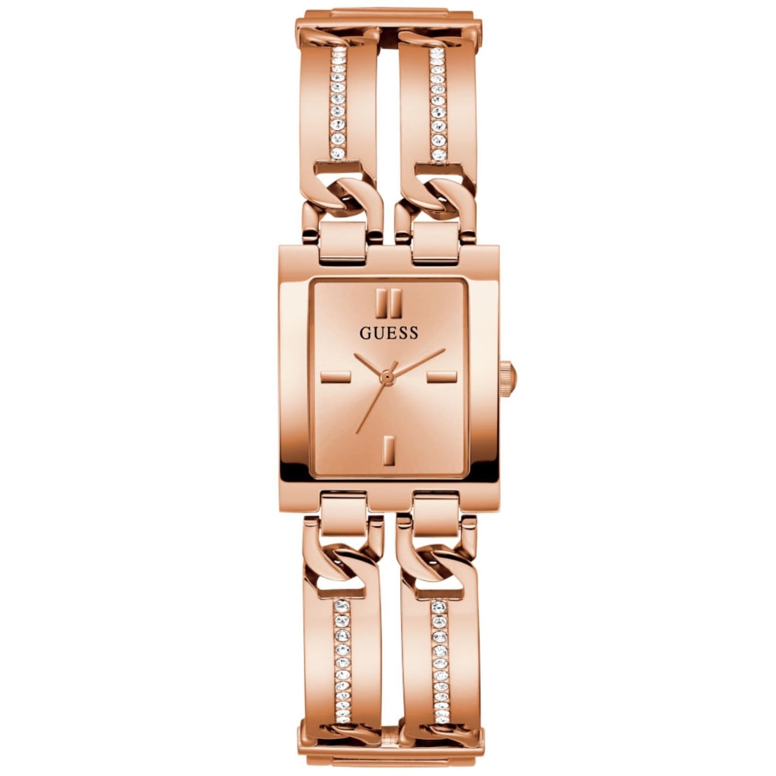 Relógio Guess Feminino Quadrado Bracelete Rosé
