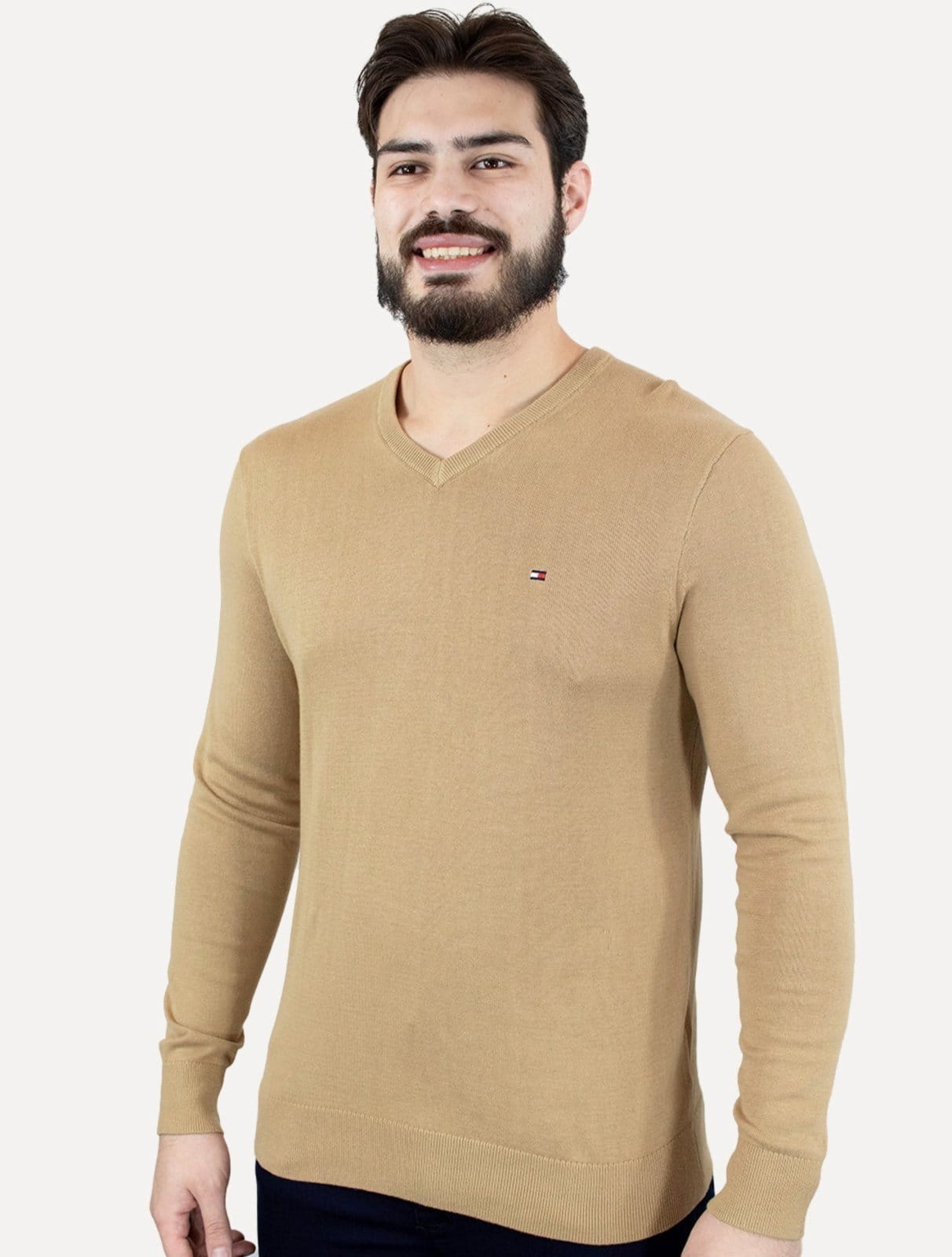 Suéter Tommy Hilfiger Masculino Signature V-Neck