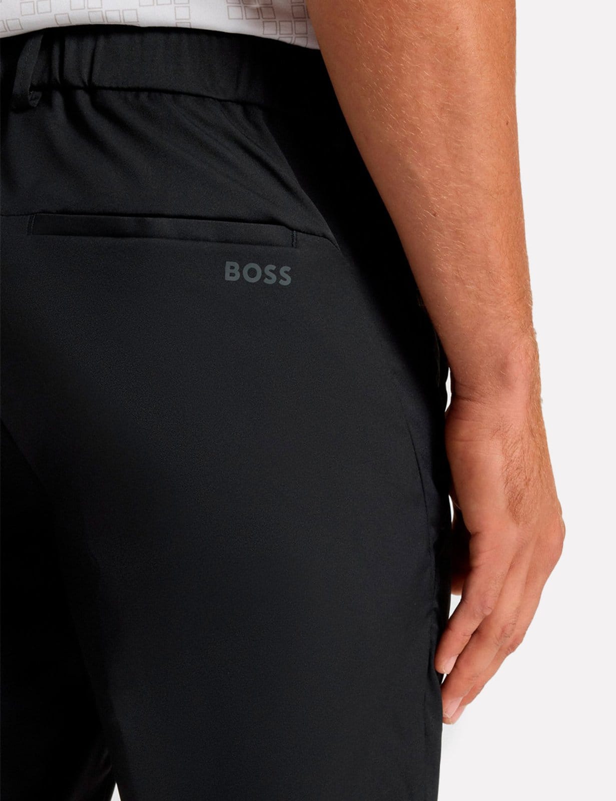 Vista 2 Calça Hugo Boss Masculina Regular Fit T_Phoenix Pro Preta Hugo Boss preto