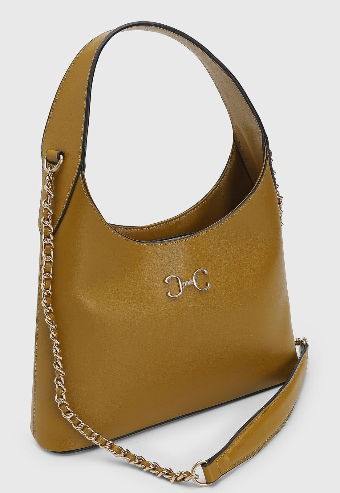 Vista 2 Bolsa Feminina Capodarte Média Alça Corrente Citrino Capodarte amarelo