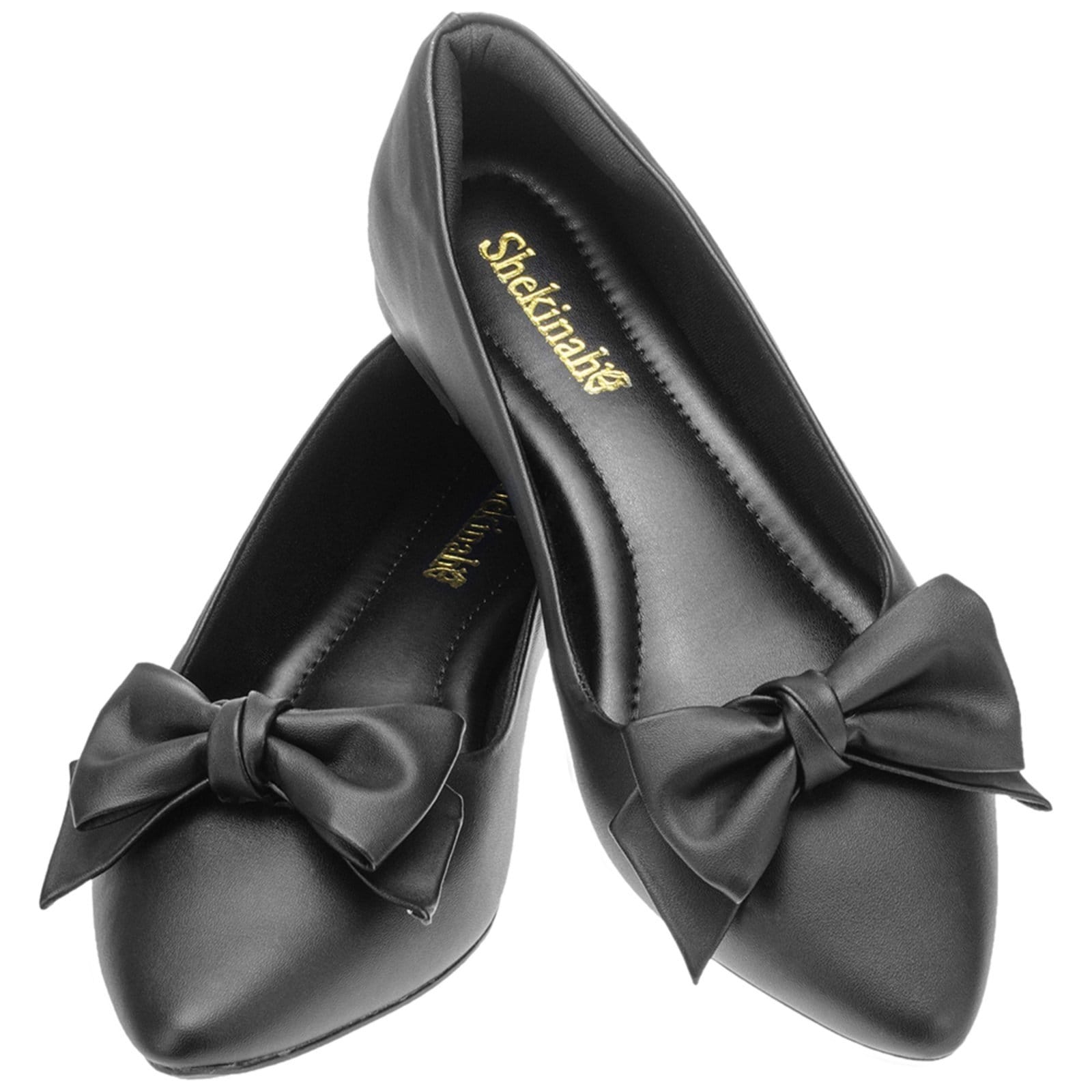 Sapatilha Bico Fino Confortável Shekinah Com Laço Nó