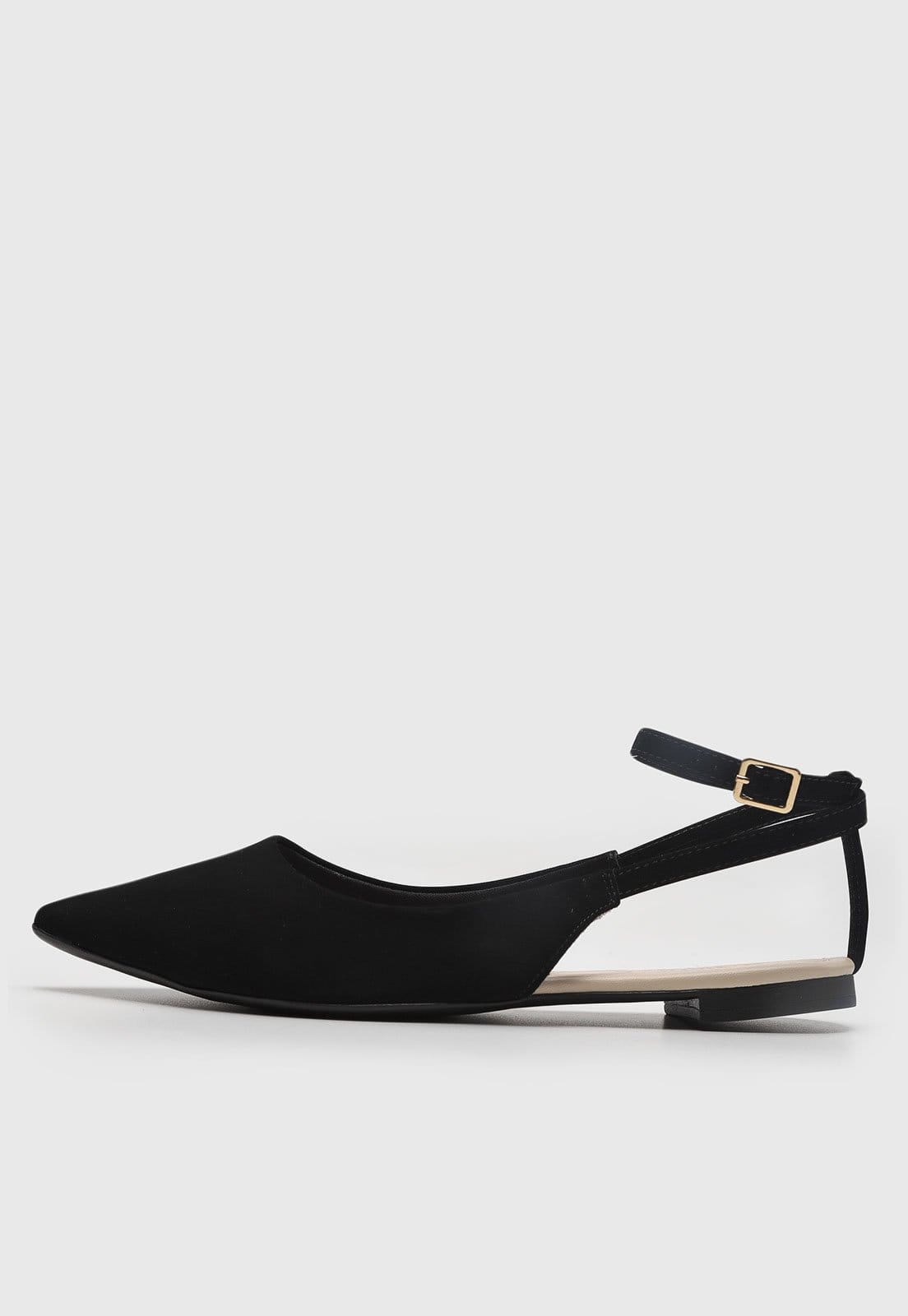 Sapatilha Feminina cê Ponta Fina Preta