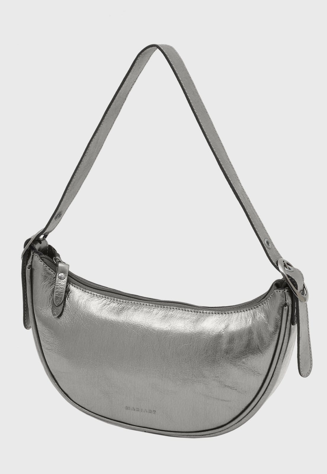 Bolsa Shoulder Couro Mariart Lima Carbono