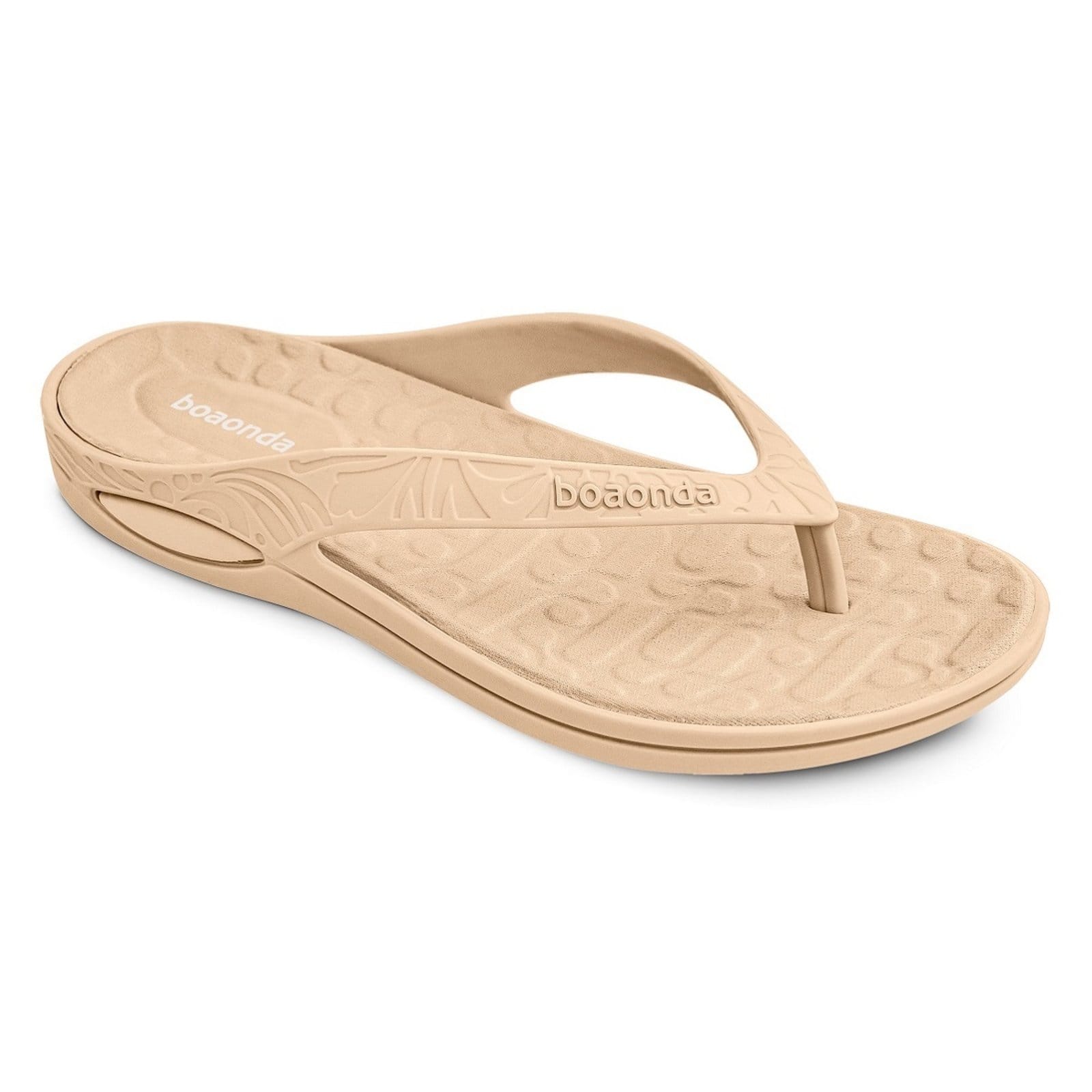 Vista 2 Chinelo Ortopédico Boaonda Lily Baunilha Boaonda bege