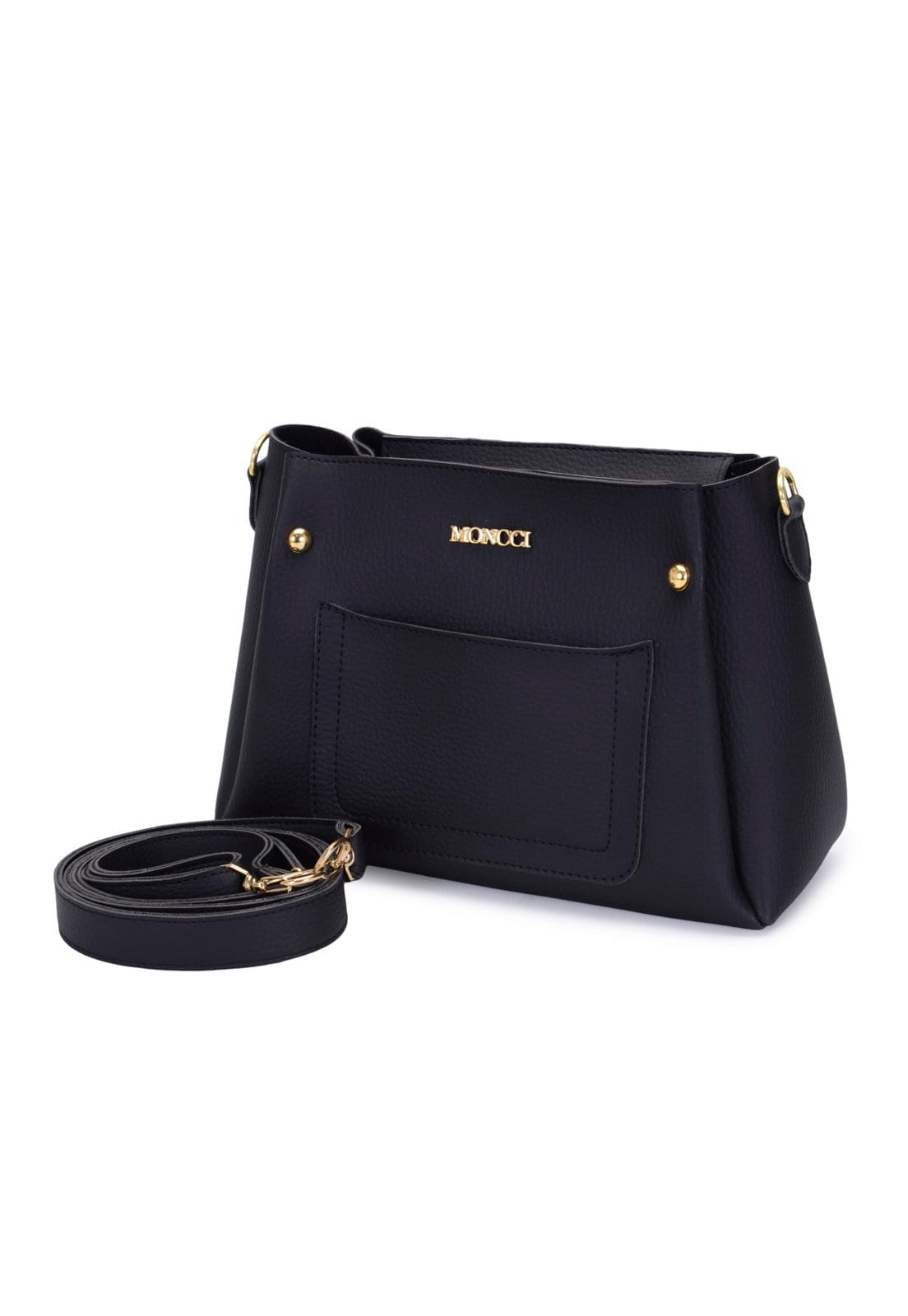 Bolsa Feminina Pequena Moncci Alça Trasversal Preta