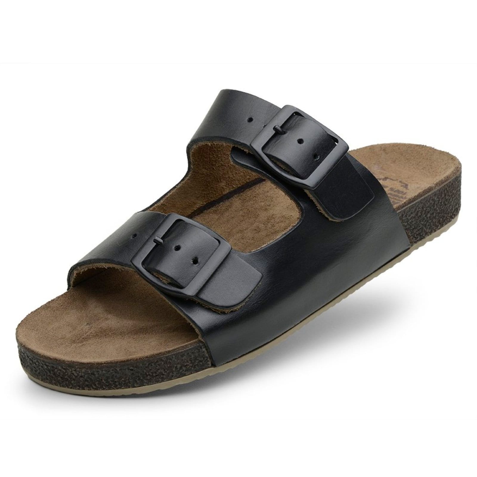 Sandália Papete Jacometti de Couro Preta