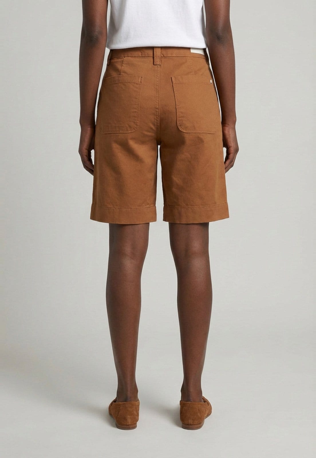 Vista 2 Bermuda Feminina Colcci Sarja Cintura Média Colcci marrom