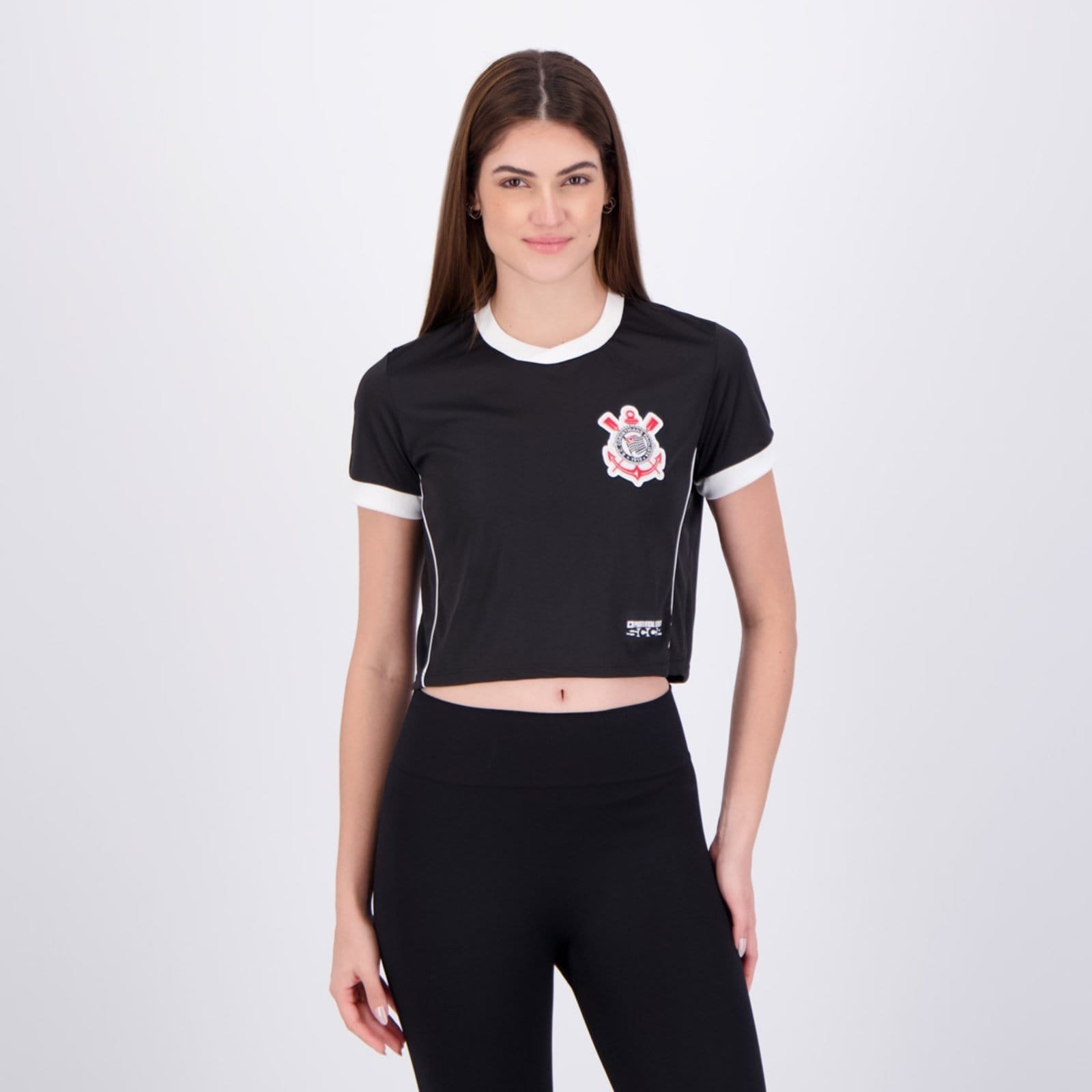 Cropped Corinthians Dry Logo Feminino