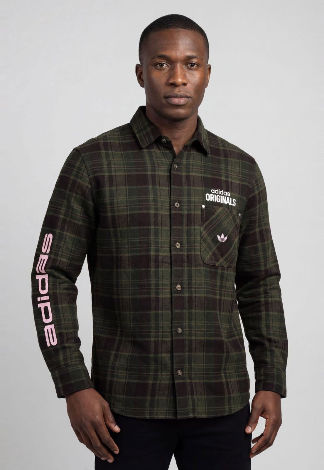 Camisa Masculina adidas Originals Flanela Button Up