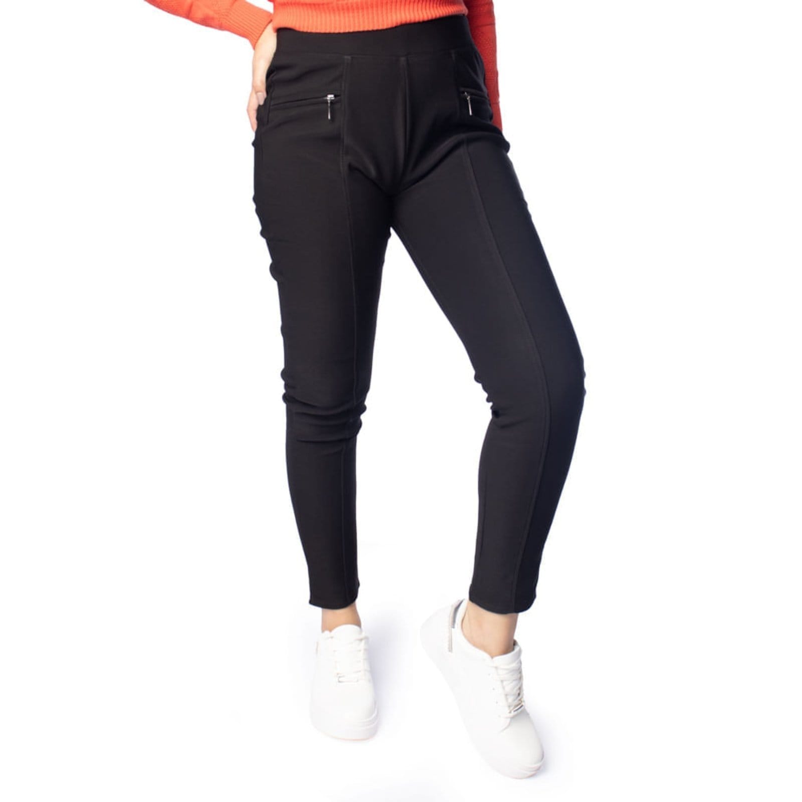 Calça Feminina Facinelli Costura Reta Zíper Frontal