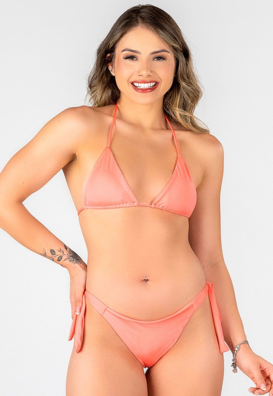 Biquíni Cortininha Summer Soul Empina Bumbum Com Amarração