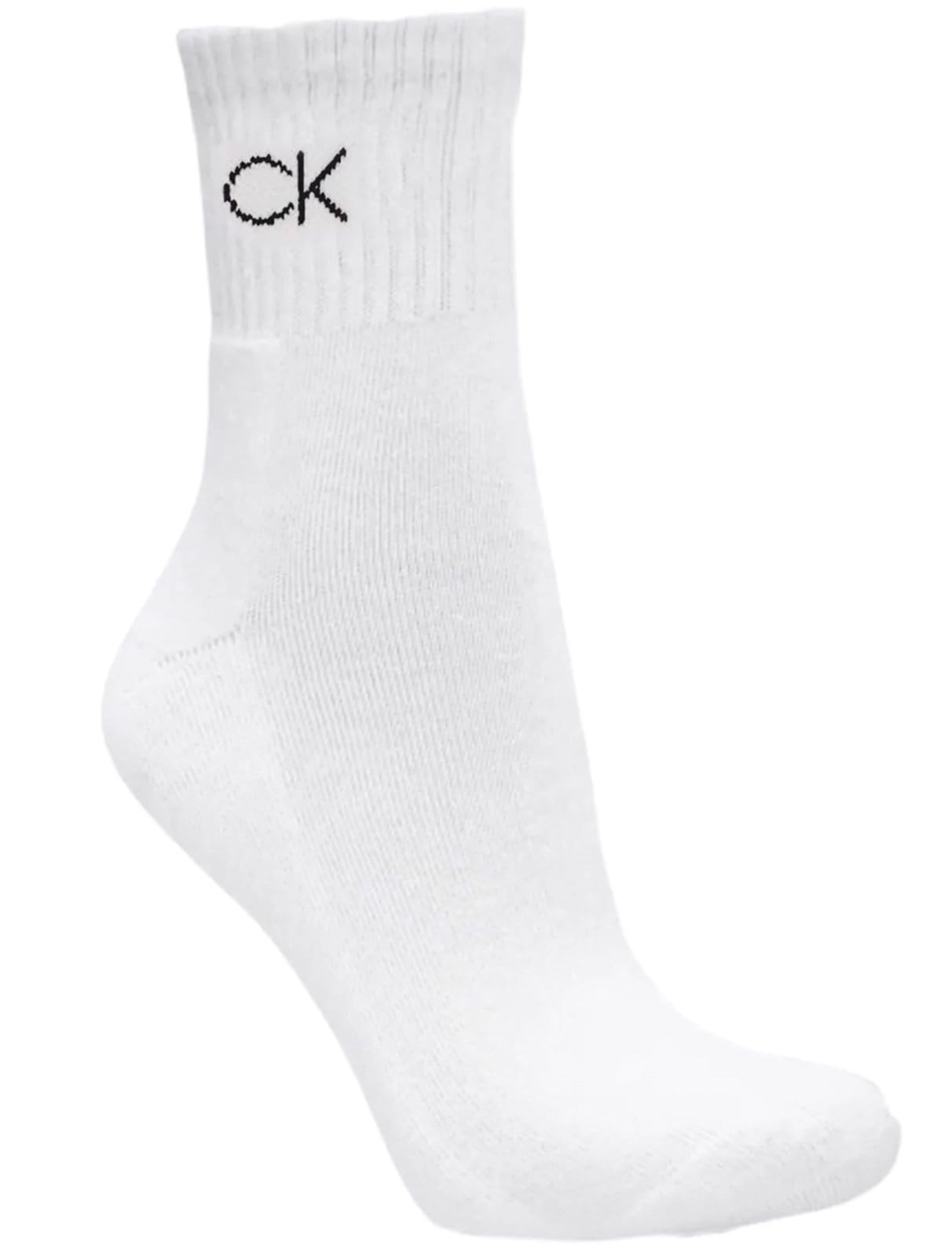 Meia Calvin Klein Esportiva Cano Médio CK Branca 1UN