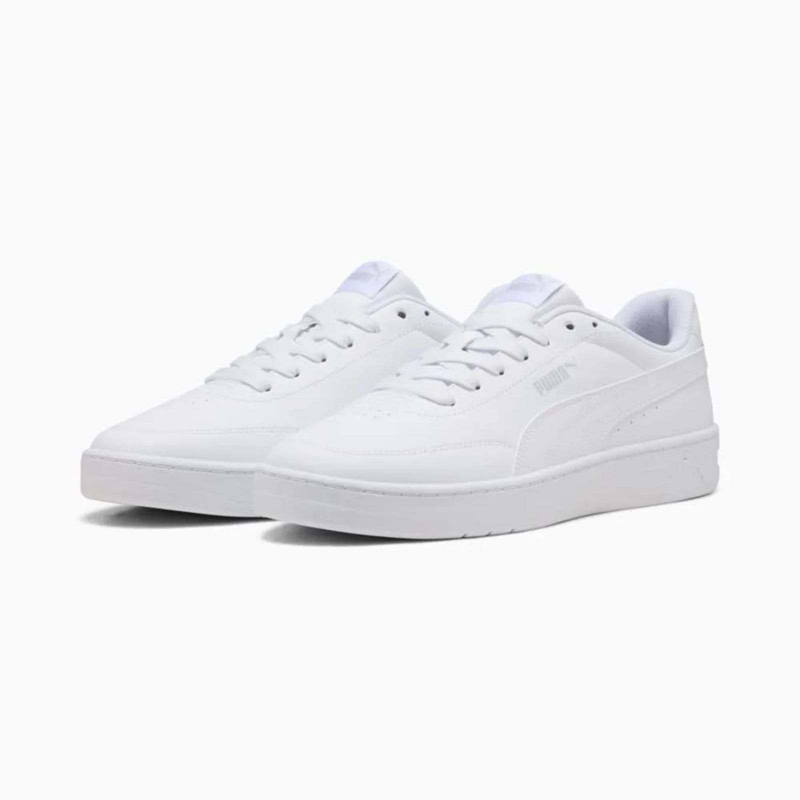 Vista 2 Tênis Puma Court Classic Clean Masculino Puma branco