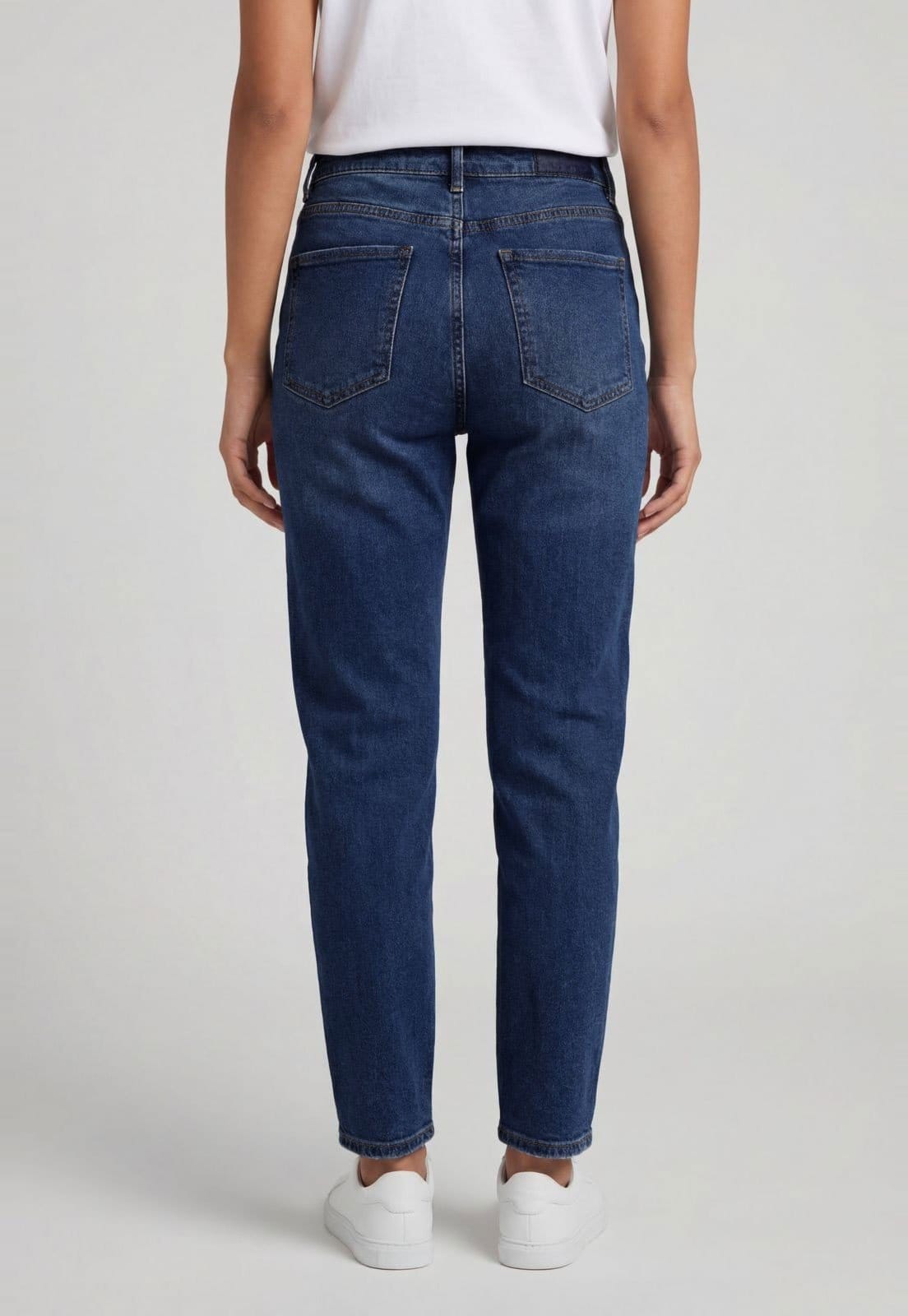 Vista 2 Calça Jeans Feminina Colcci Jeans Mom Colcci Jeans azul