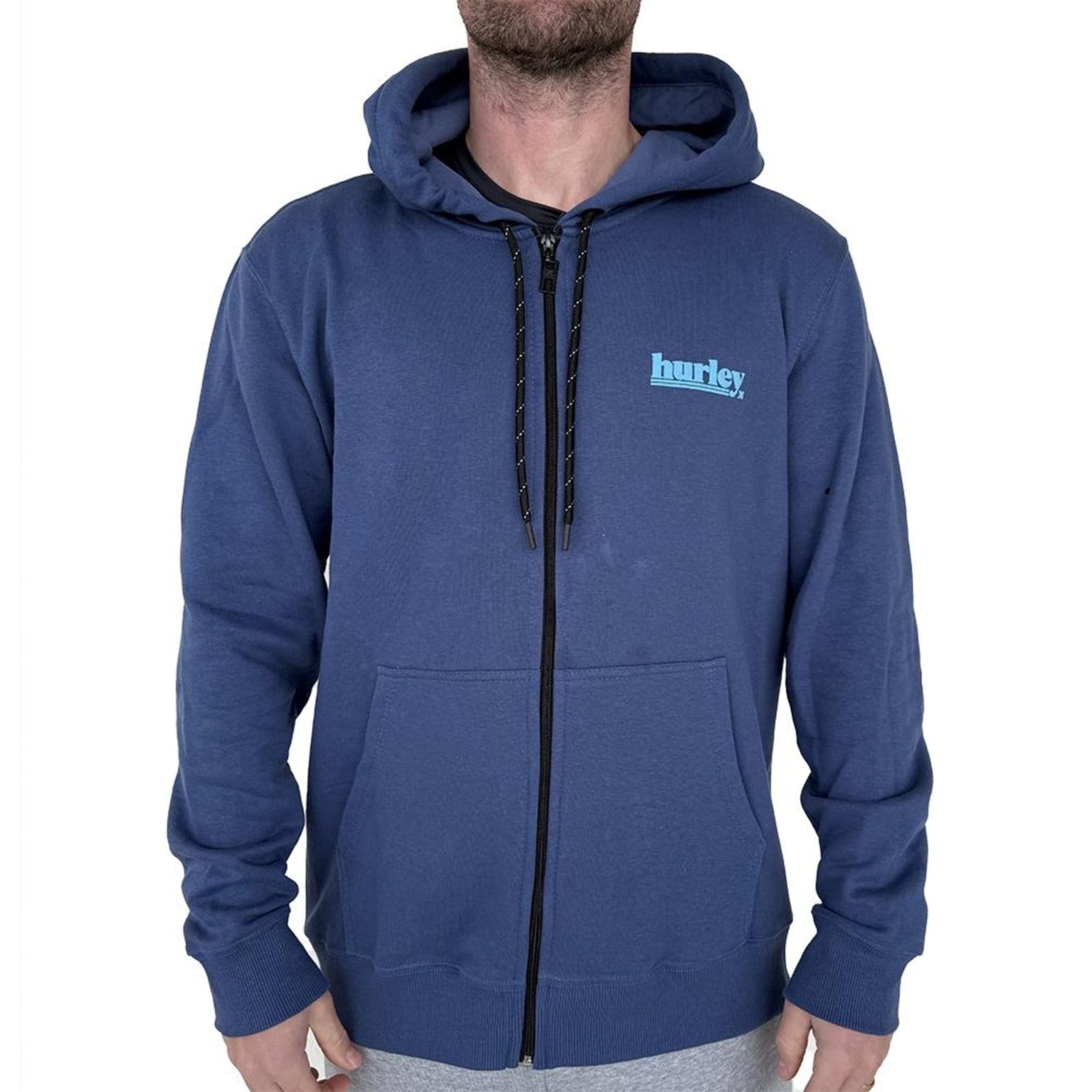 Moletom Hurley Aberto Puff Over WT25 Masculino Marinho