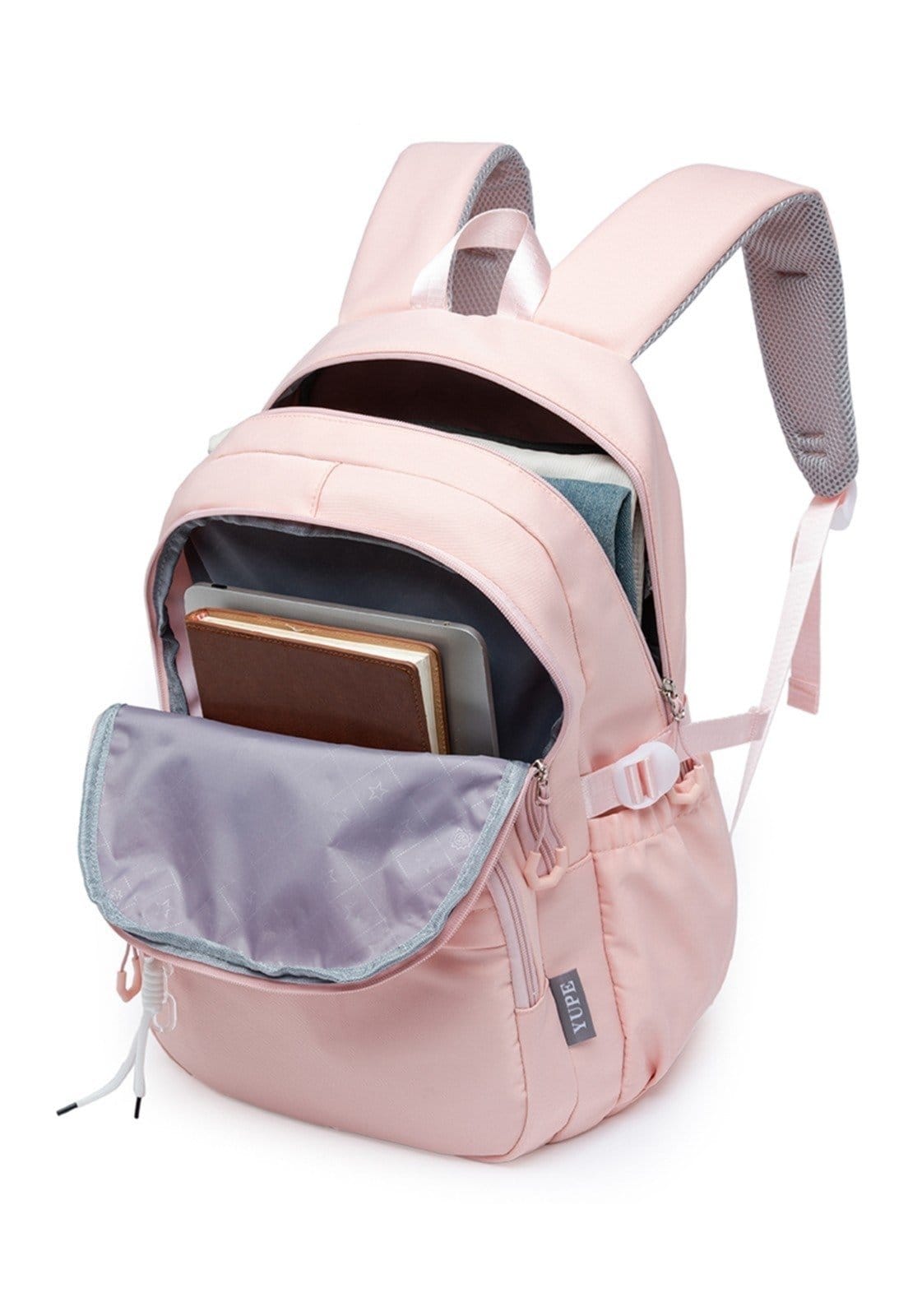 Vista 2 Infantil - Mochila Feminina Casual Bolsa Faculdade Trabalho Espaçosa Notebook YUPE rosa