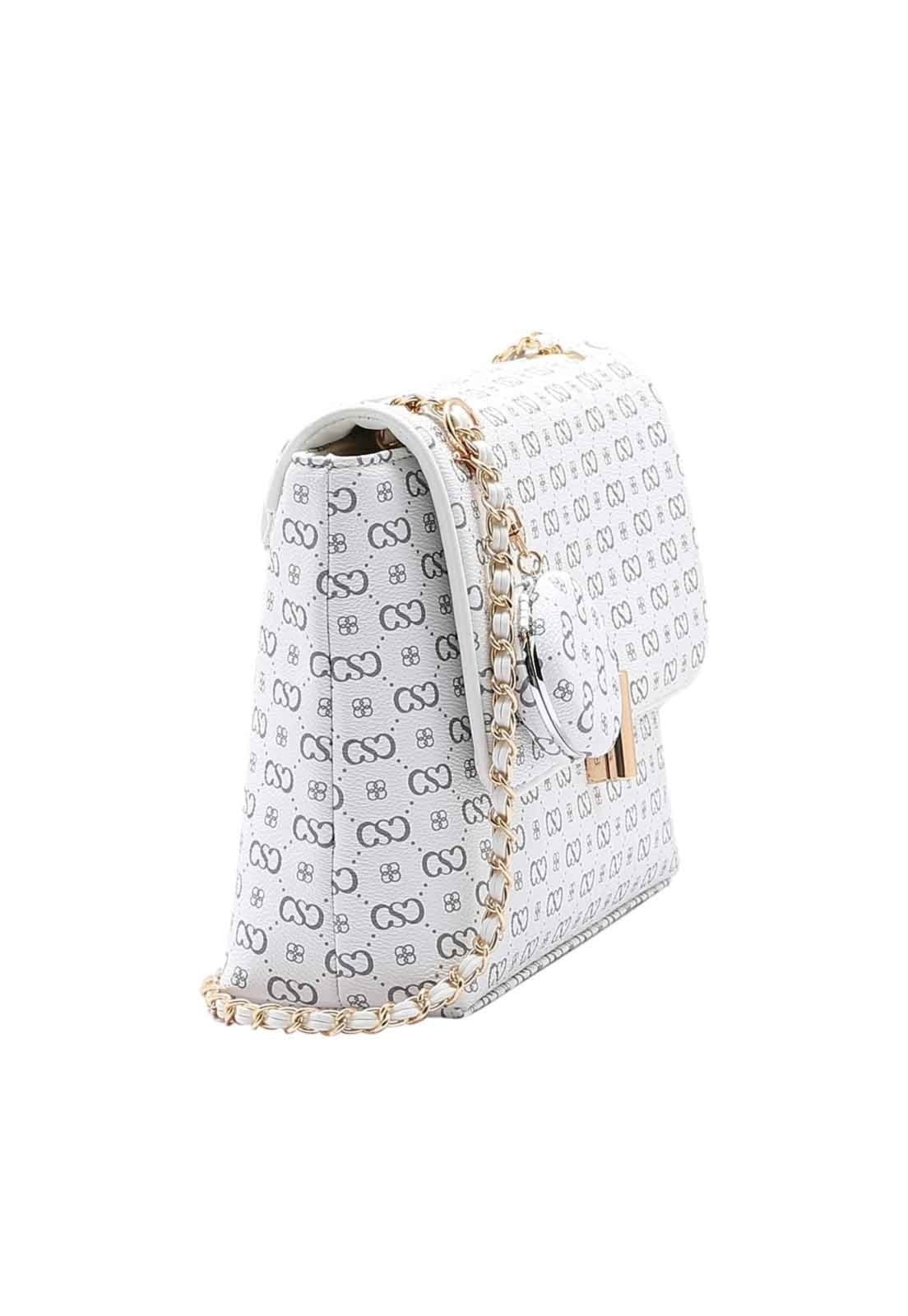 Vista 2 Bolsa Feminina Chenson Original Elegance Luxo Versátil Off-White 3485086 Chenson off-white white
