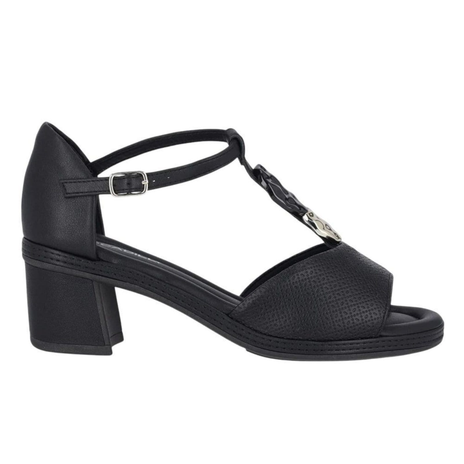 Sandália Piccadilly Paola Salto Médio Feminina