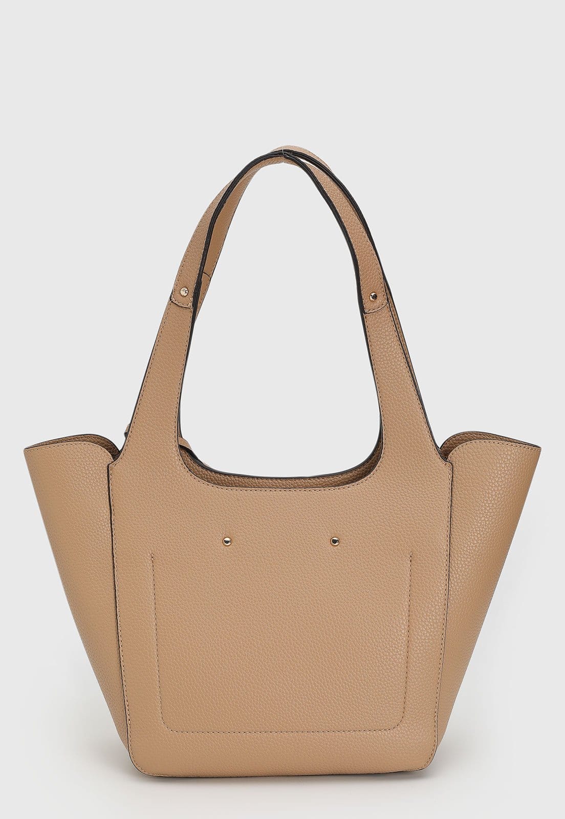 Vista 2 Bolsa Tiracolo Feminina Guess Helina Tote Guess nude