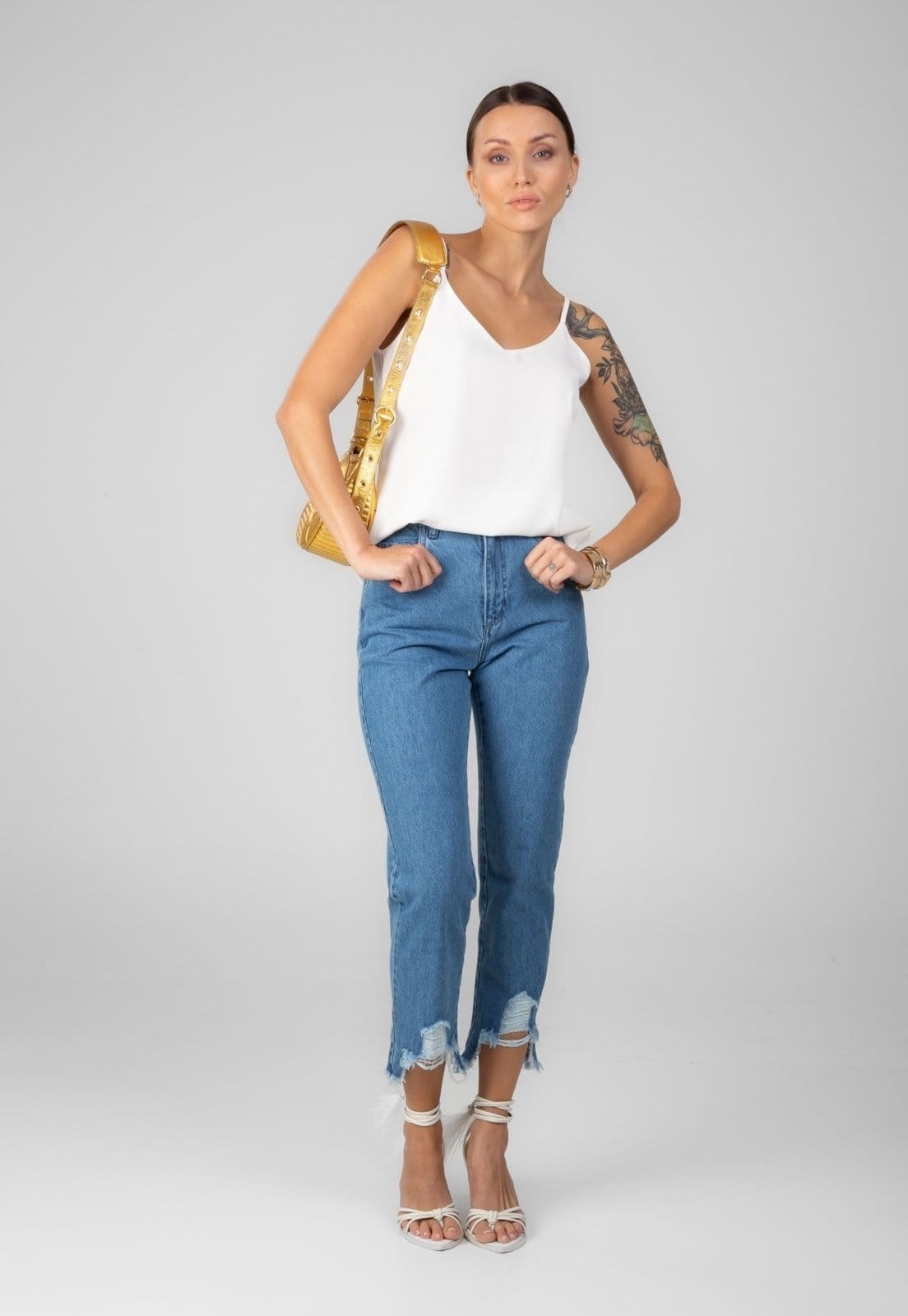 Calça Jeans Traymon Mom 5 Bolsos