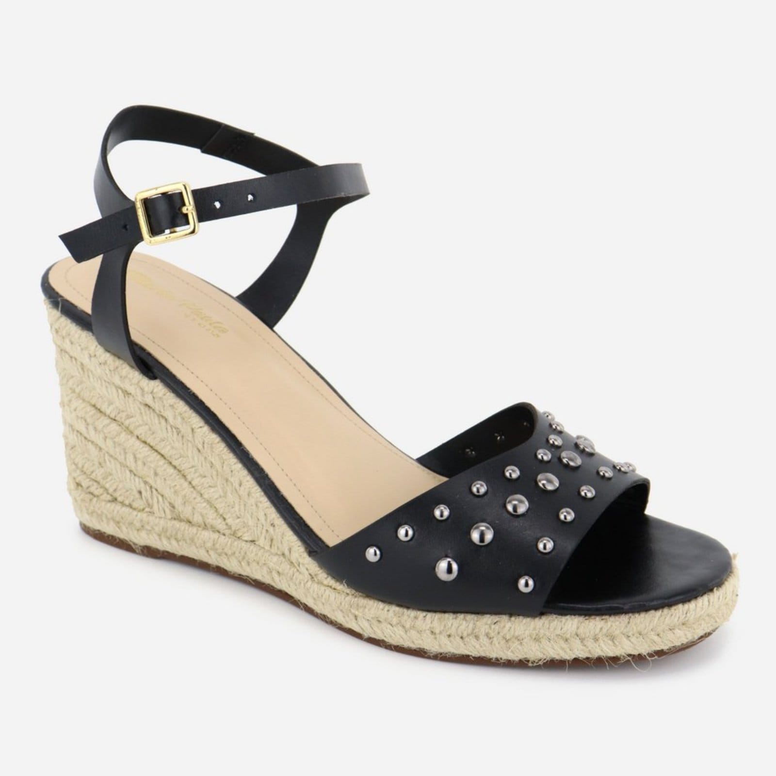 Vista 2 Tamanco Hotfix Maria Paula Couro Feminino MARIA PAULA preto