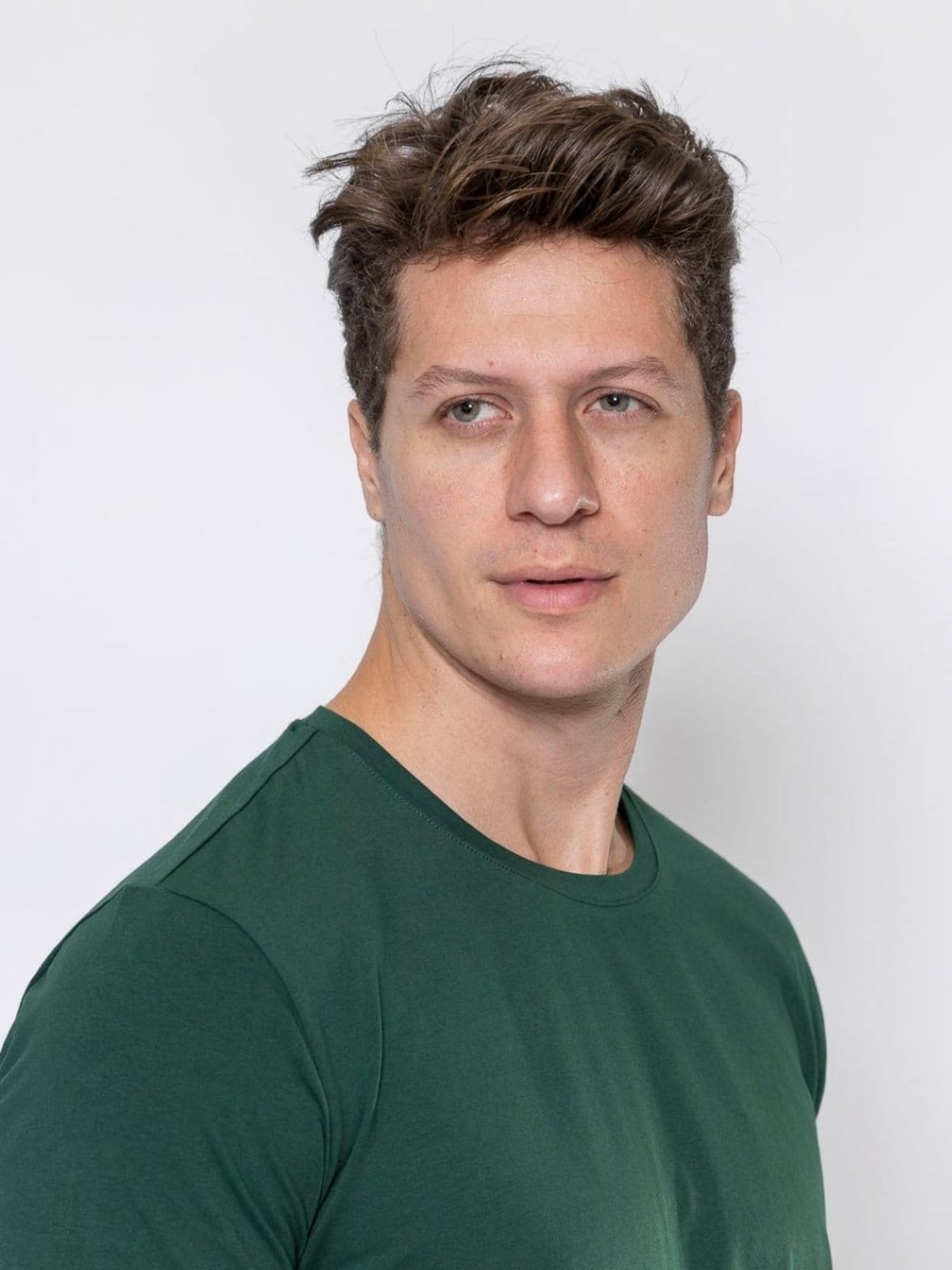 Vista 2 Kit 3 Camisetas Masculina Algodão Premium Preta e Vermelha - 50696 Crocker verde