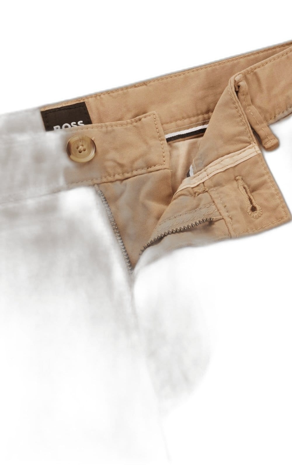 Vista 2 Bermuda Com Caimento Descontraído Em Sarja De Algodão Stretch Boss marrom