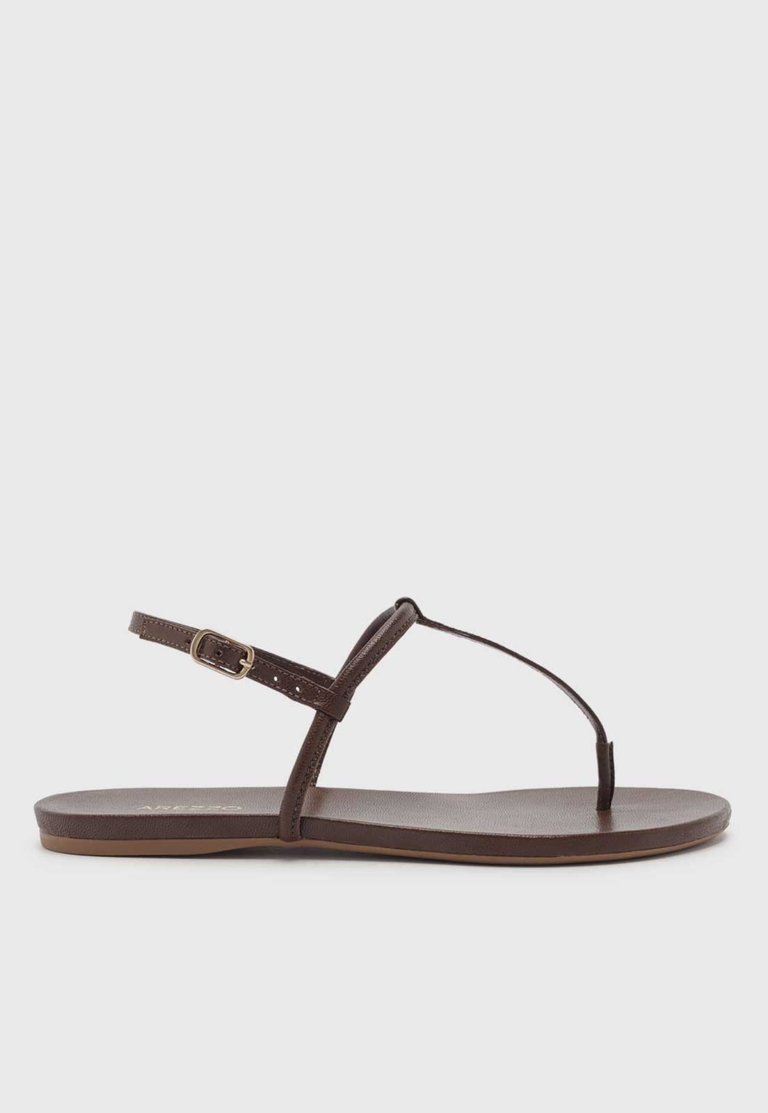 Rasteira Fechada Arezzo Tiras Fivela