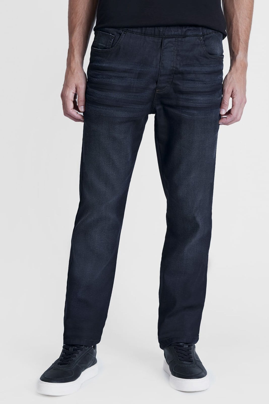 Calça Aramis Jeans Jogger Slim Moletom Escuro - 40