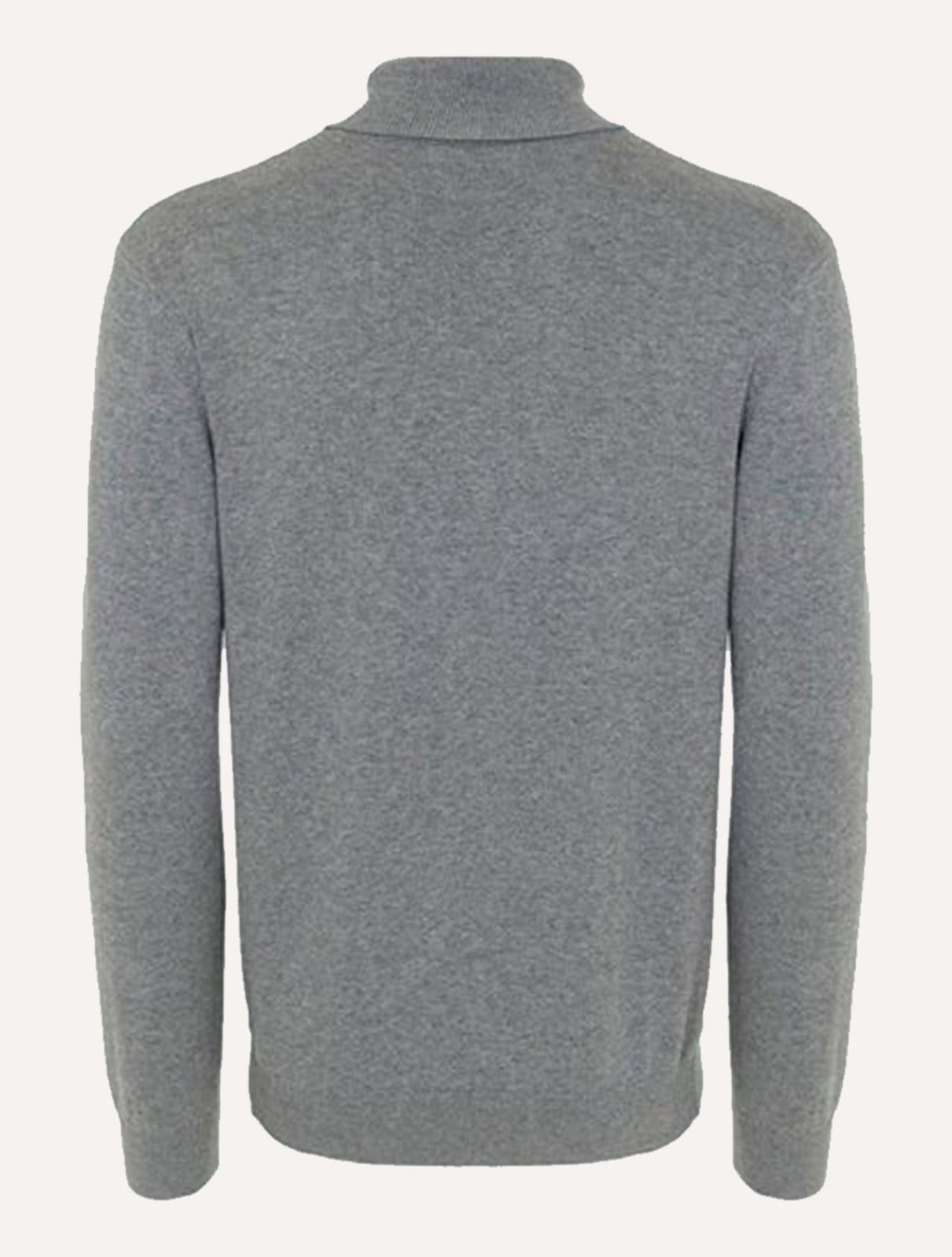 Vista 2 Blusa Dudalina Masculina Tricot Cacharel Cotton Mescla Dudalina cinza