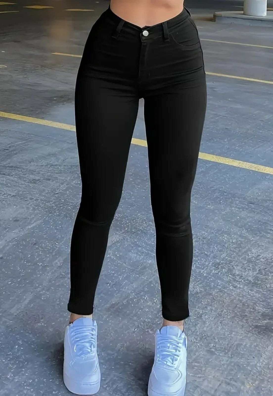 Calça Feminina Tex Jeans Skinny Preta