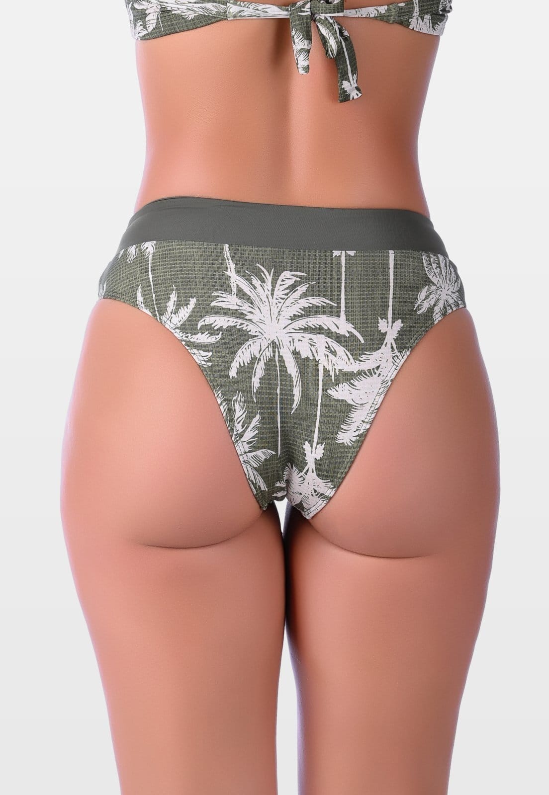 Calcinha Summer Soul Cintura Baixa Com Faixa e Fivela Coqueiro Verde - 2