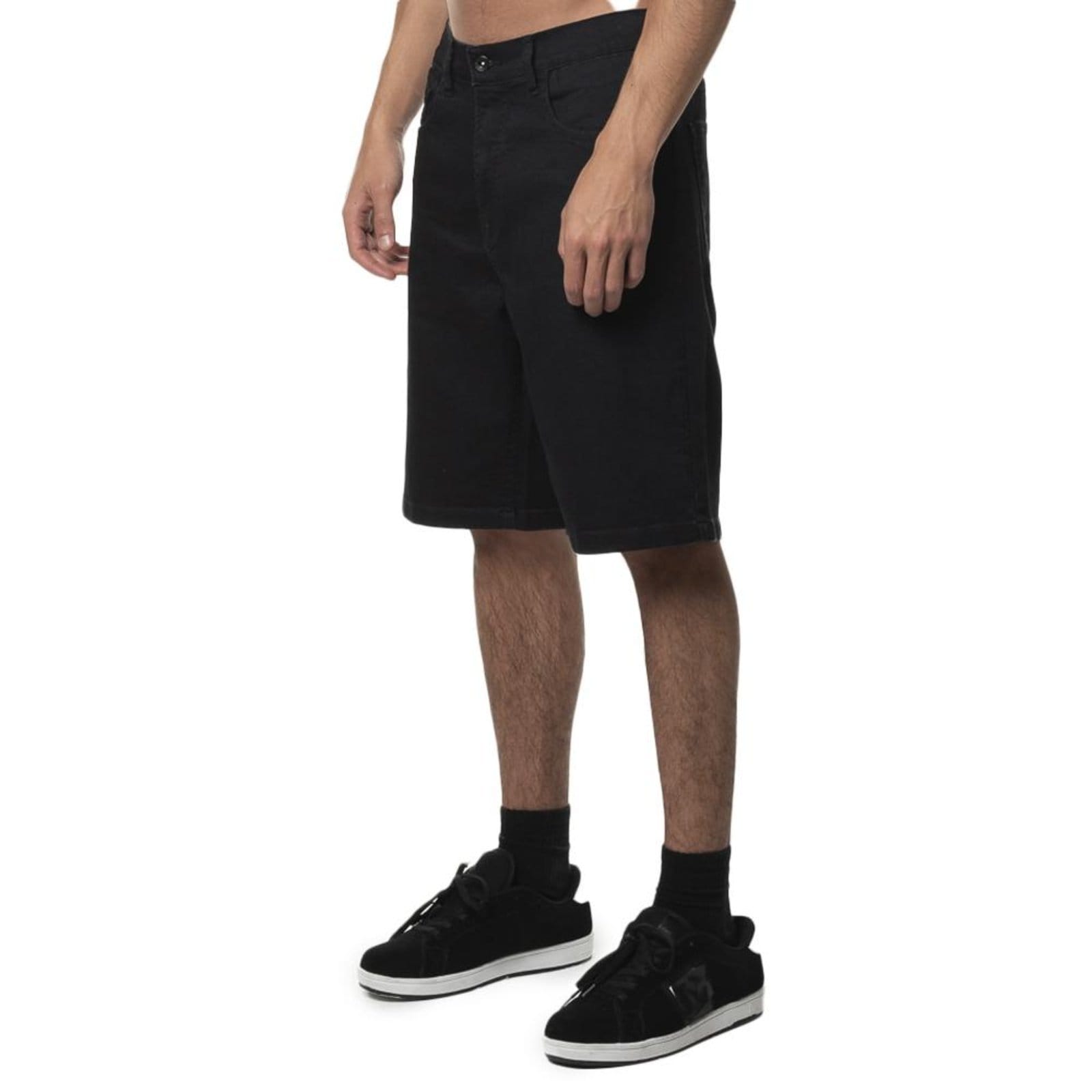 Vista 2 Bermuda Element Jeans Essentials SM24 Masculina Element preto