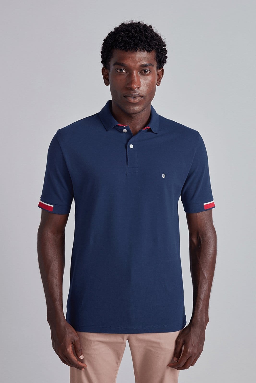 Vista principal HIGHSTIL Camisa Polo Piquet Comfort Noturno HIGHSTIL azul