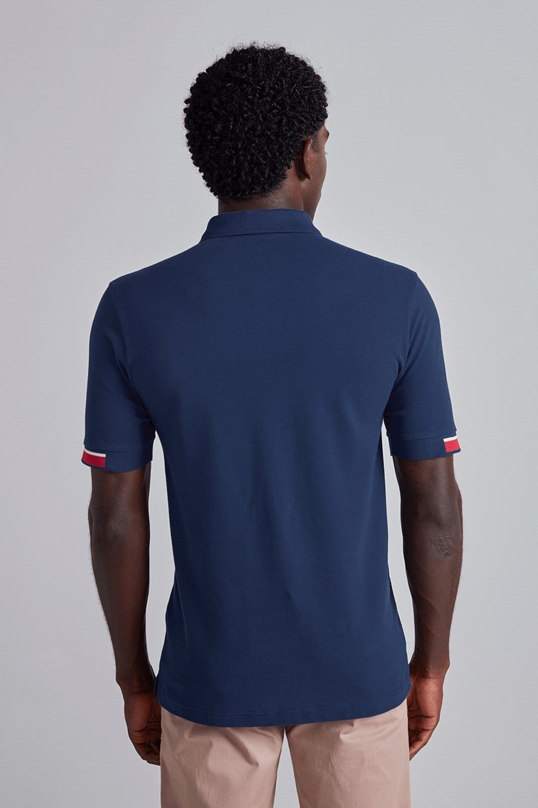 Vista 2 HIGHSTIL Camisa Polo Piquet Comfort Noturno HIGHSTIL azul