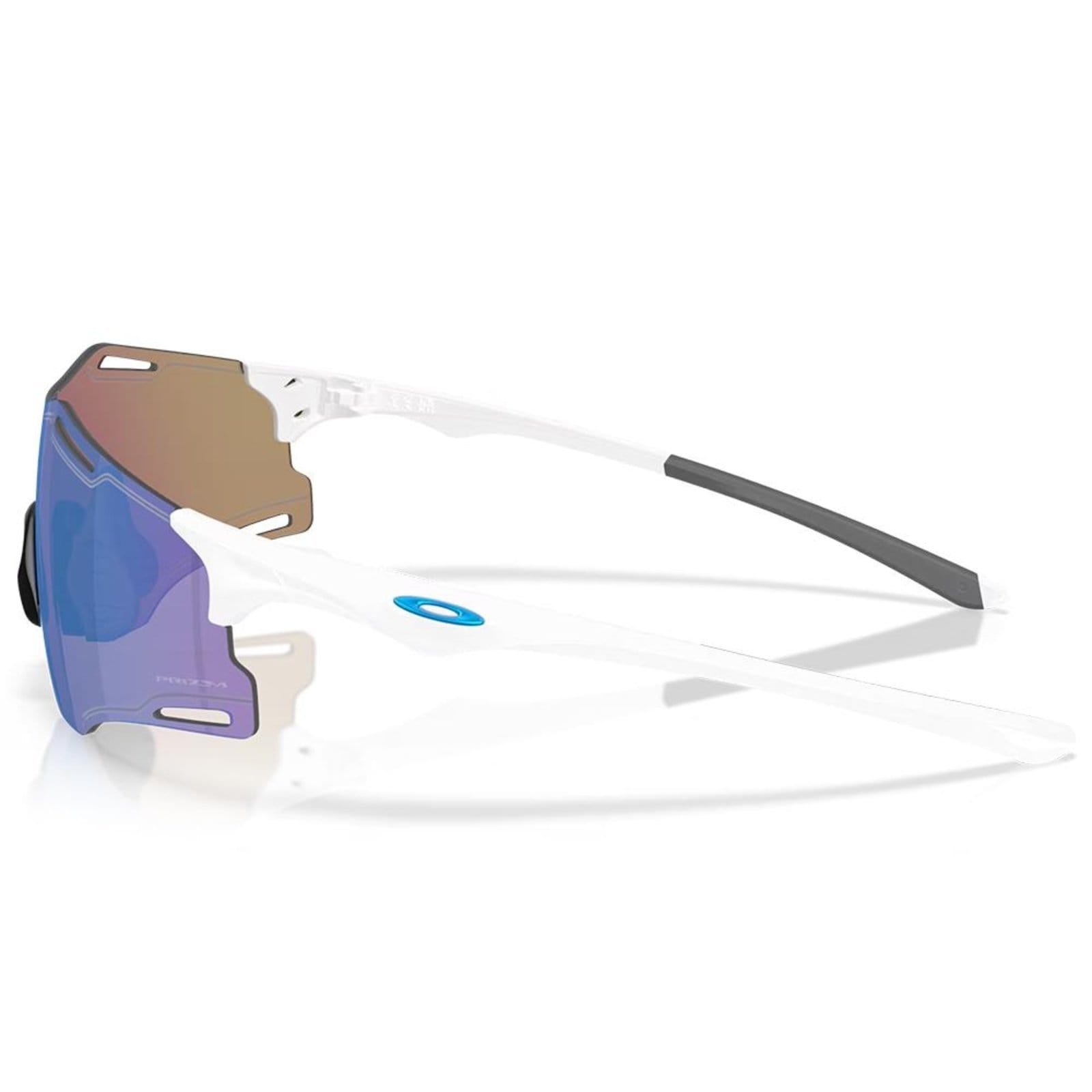 Vista 2 Óculos de Sol Oakley Cybr Zero Polished White Prizm Sapphire Oakley branco white