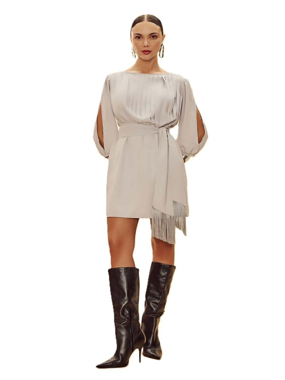 Vestido Dimy Franja Solto