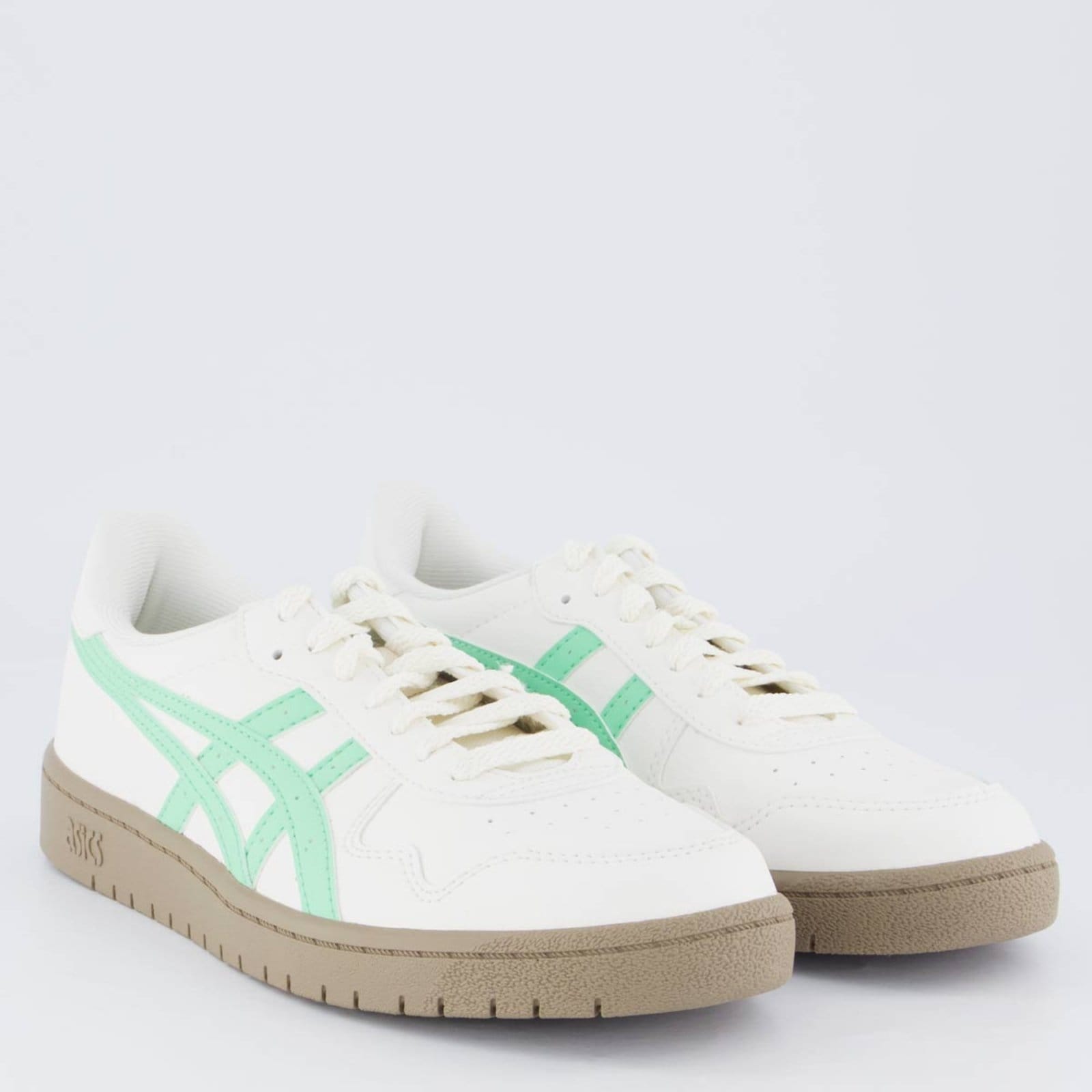 Vista 2 Tênis Asics Japan S Feminino Branco e Verde ASICS branco verde