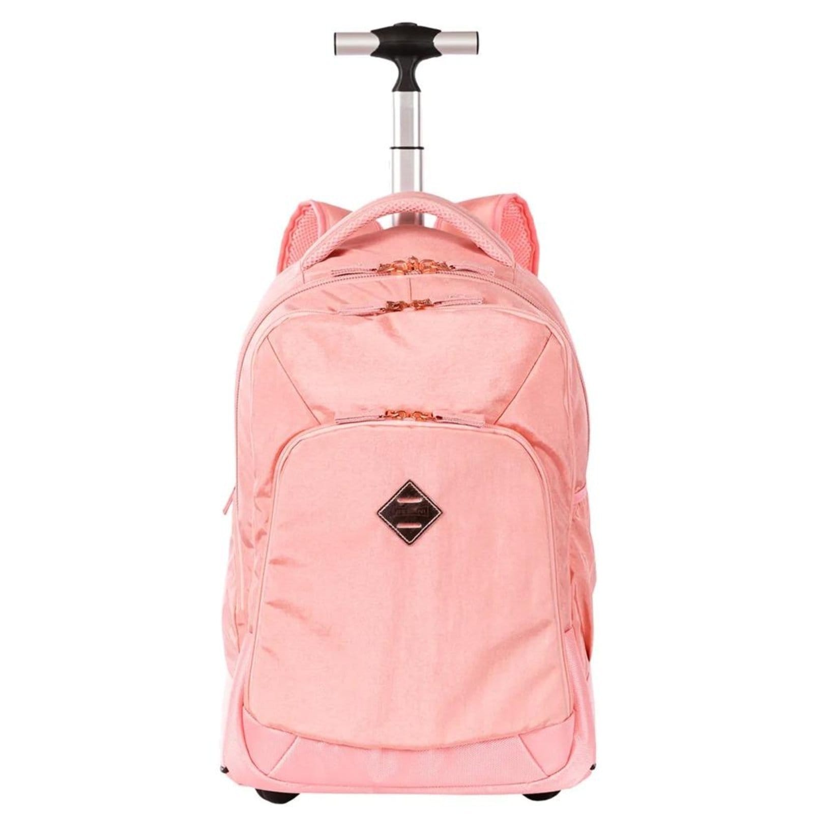 Vista principal Infantil - Mochila Sestini Com Carrinho Rolling Grande Rosa Metálico Sestini incolor rosa