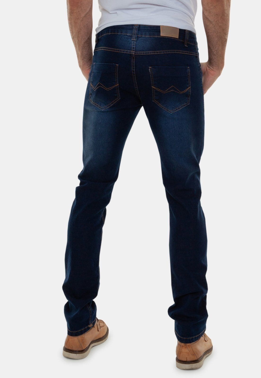 Vista 2 Calça Jeans Premium Masculina Tradicional Versatti Porto Versatti azul