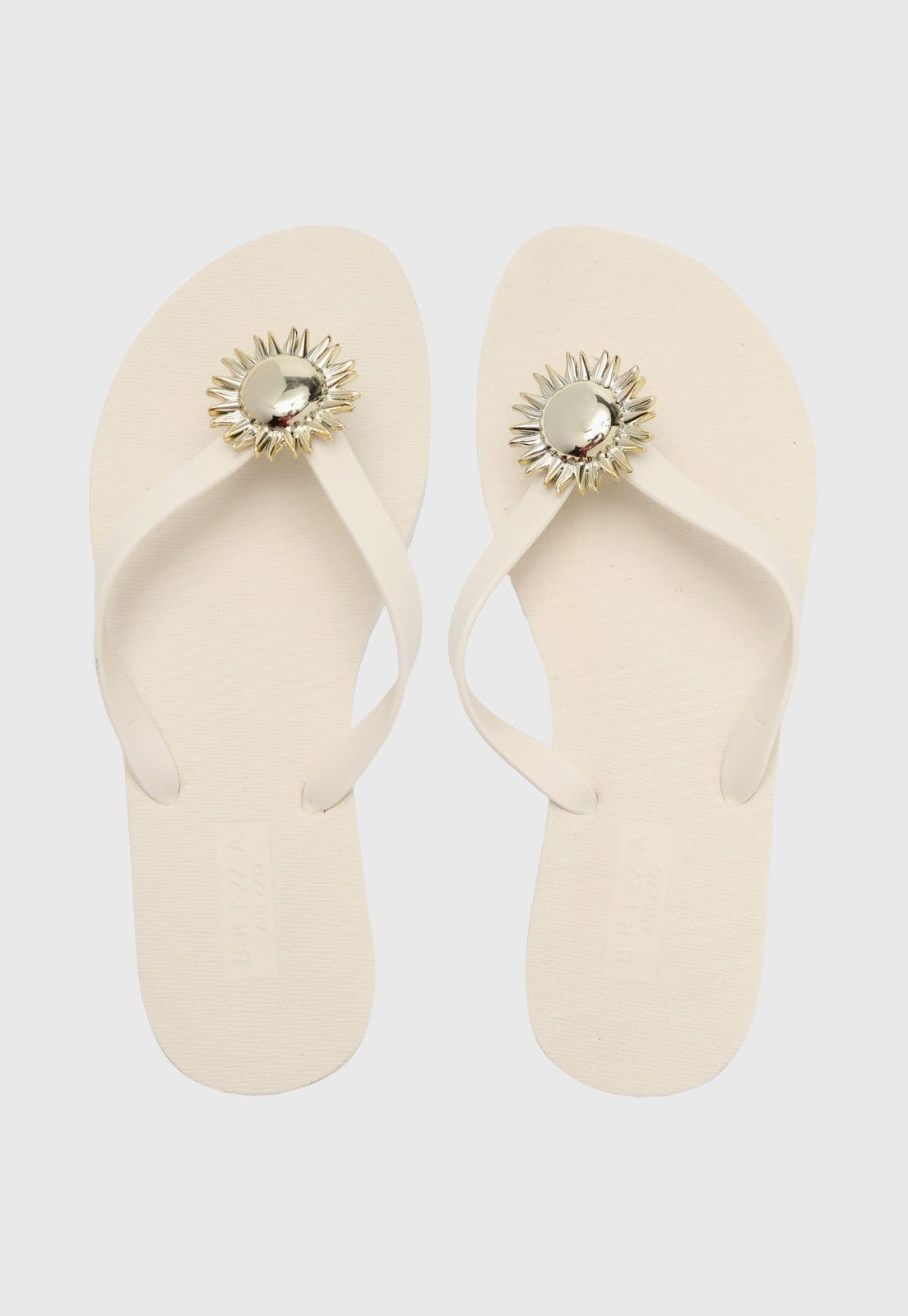 Chinelo Dedo Feminino Brizza Arezzo Sol Off-White