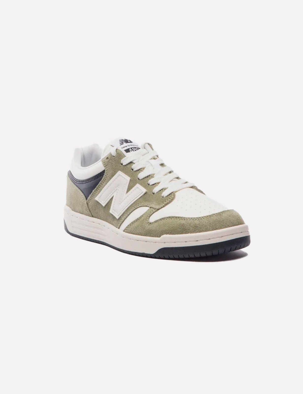 Vista 2 Tênis New Balance 480L Musgo/Branco New Balance verde