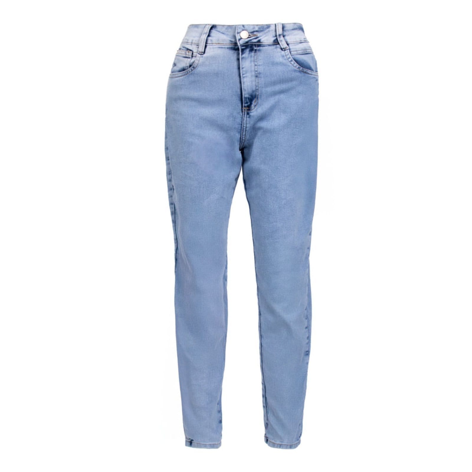 Calça Jeans Feminina Sawary Mom Estonado Claro