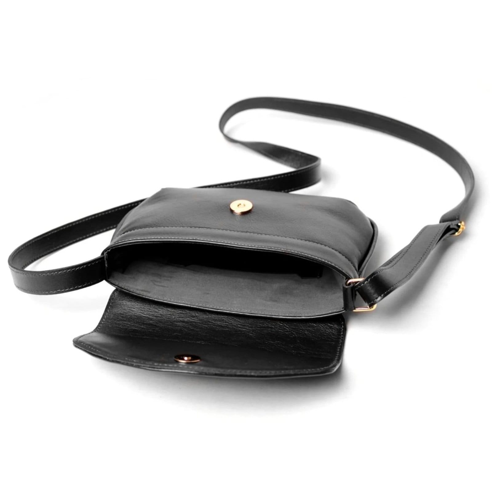 Vista 2 Bolsa Feminina Transversal em Couro Artlux 9064 Artlux preto