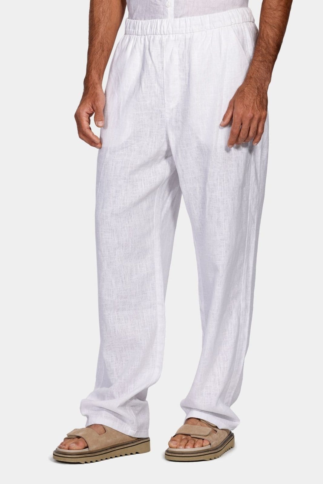 Calça Aramis Chino Ampla Rústica Branco
