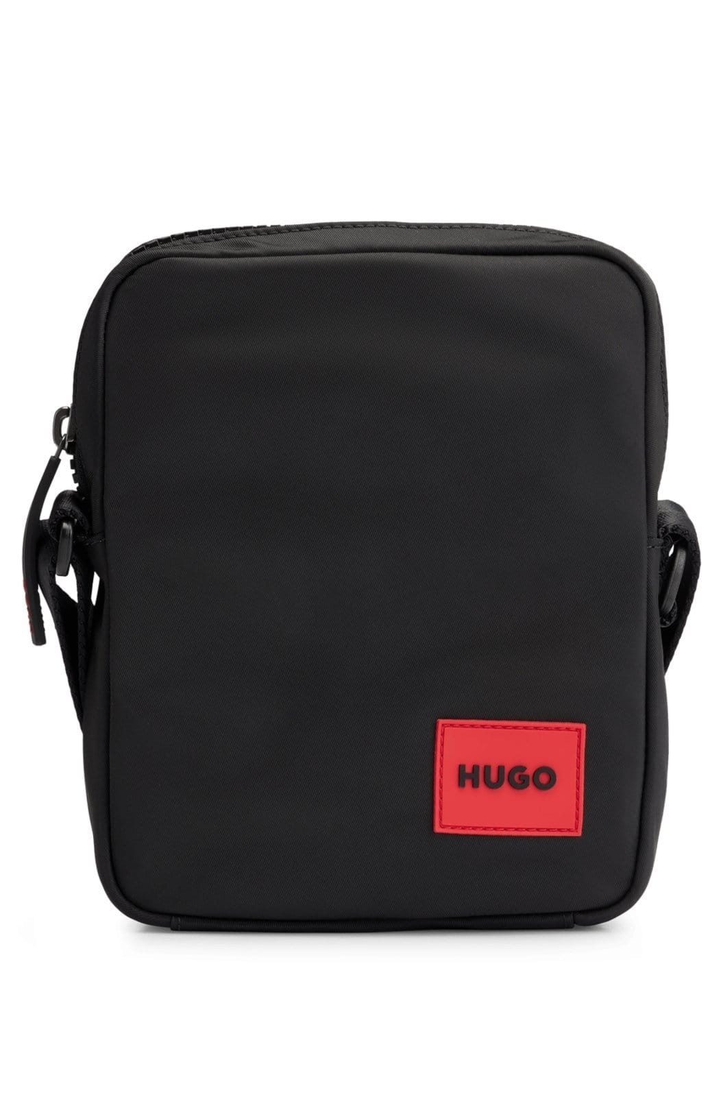 Bolsa de repórter com etiqueta de logo de borracha vermelha